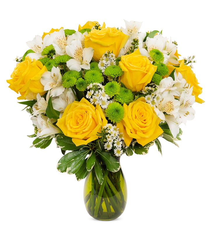 Lovely Lemon & Lime Roses Bouquet
