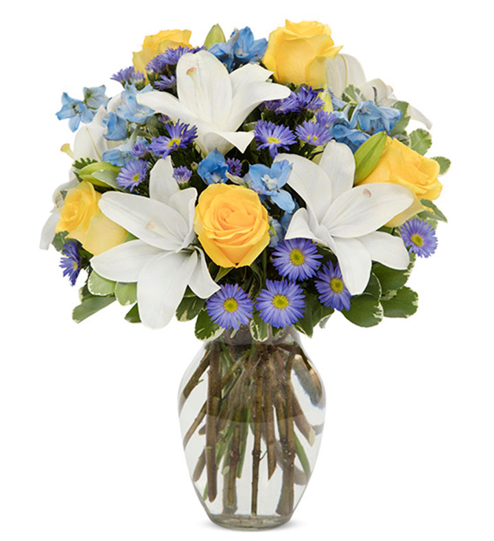 Bright Blue Skies Bouquet