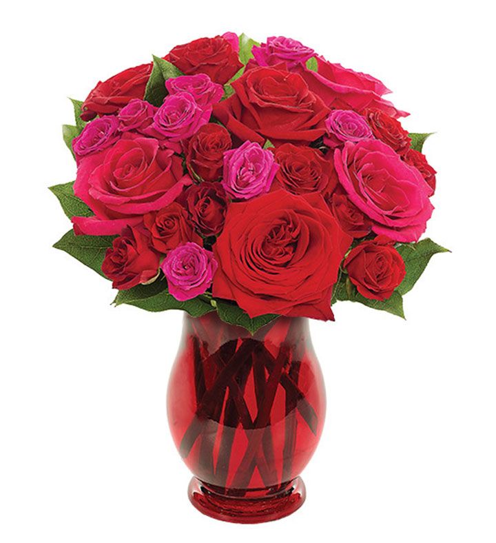 Radiant Red Romance Bouquet