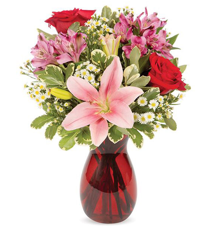 Blushing Blooms Bouquet